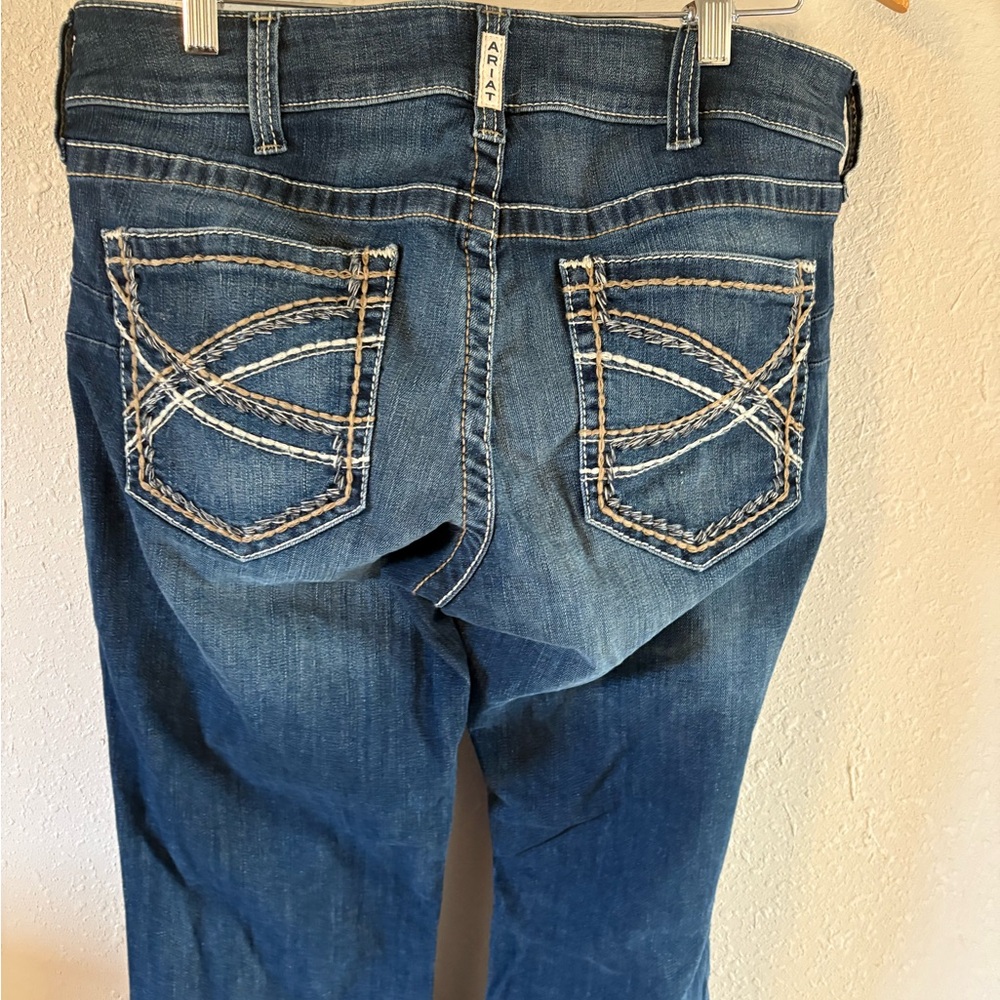 Ariat Women's Boot Cut Jeans in Rich Indigo - Picture 10 of 16